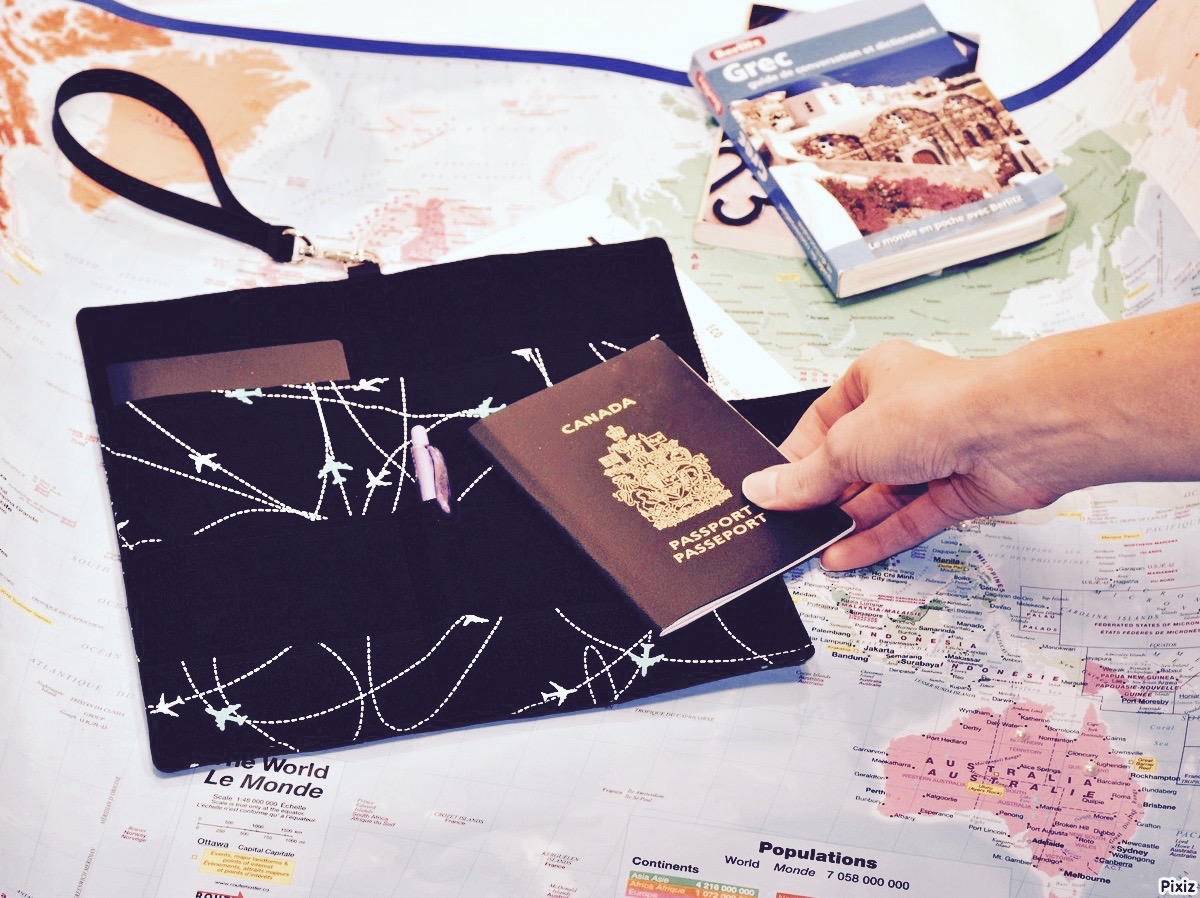 cartes Porte-passeport familial ignifuge pour passeport de voyage familiale avec blocage RFID pour documents de voyage et passeport pour ranger vos billets argent passeports Noir 