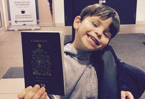 Passeport d'urgence express canadien pour enfant