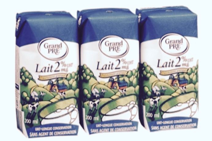 Lait Grand-Pré en voyage