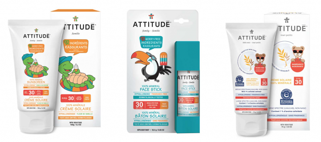 Gamme solaire ATTITUDE, crème solaire pour enfants