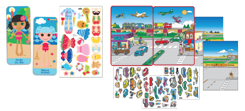 Magnetic Fun® Mini Tin: Lalaloopsy™ Set 5 et le Magnetic Fun® Tin: Cars, Planes and Trains de Lee Publications