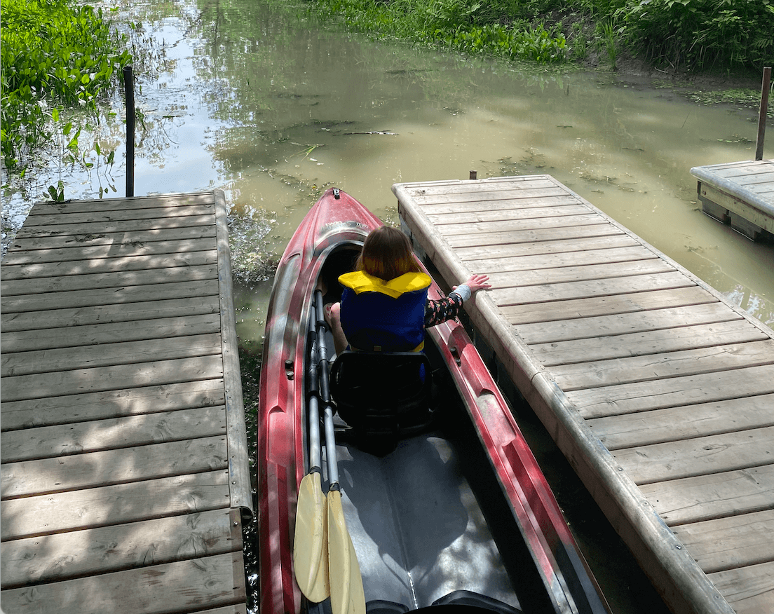 Tentes oTENTik en famille Parcs Canada prêt-à-camper Canal Saint-Ours kayak avec enfants Maison des marais Sorel