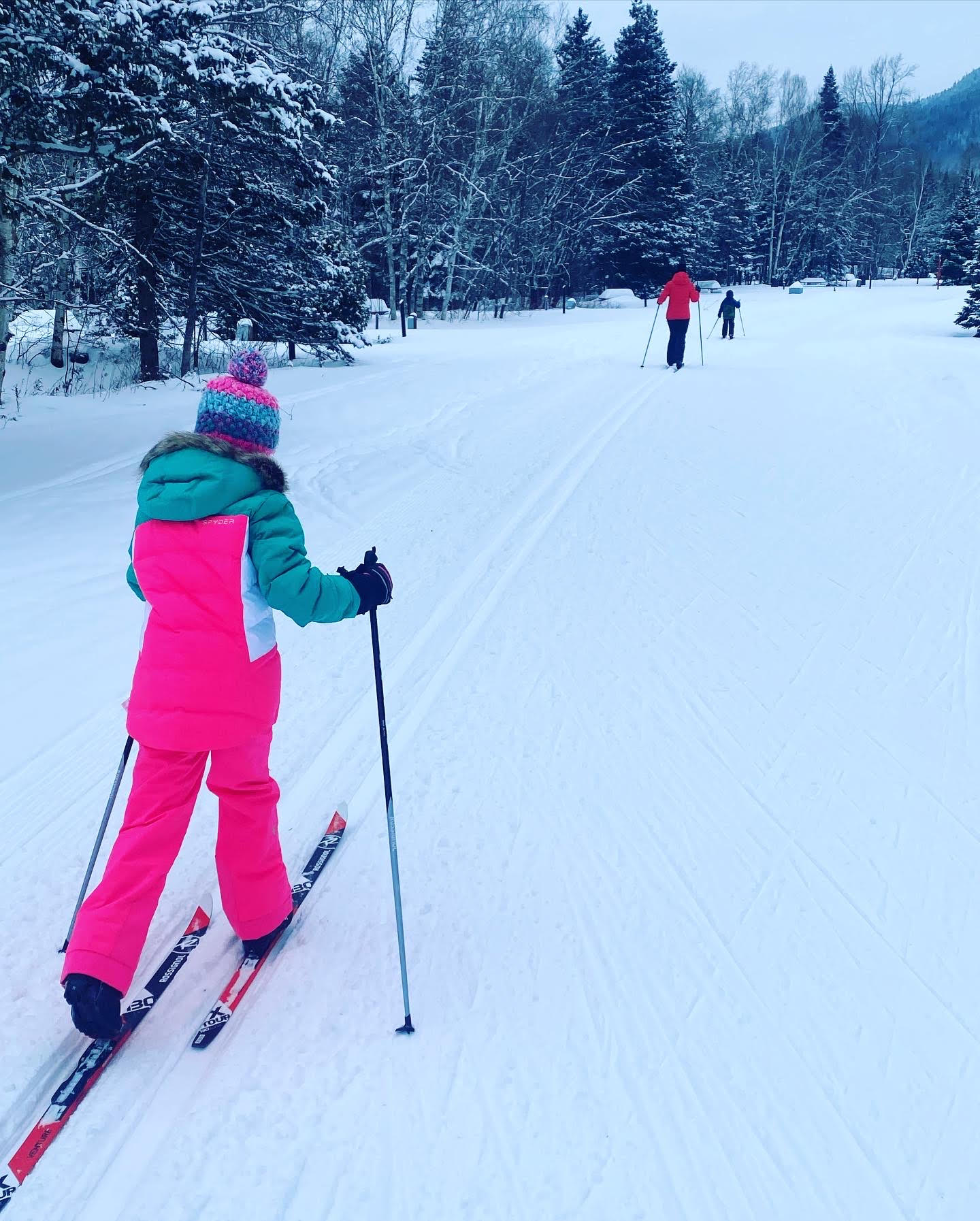 Ski de fond en famille avec enfant gratuit au Québec SEPAQ